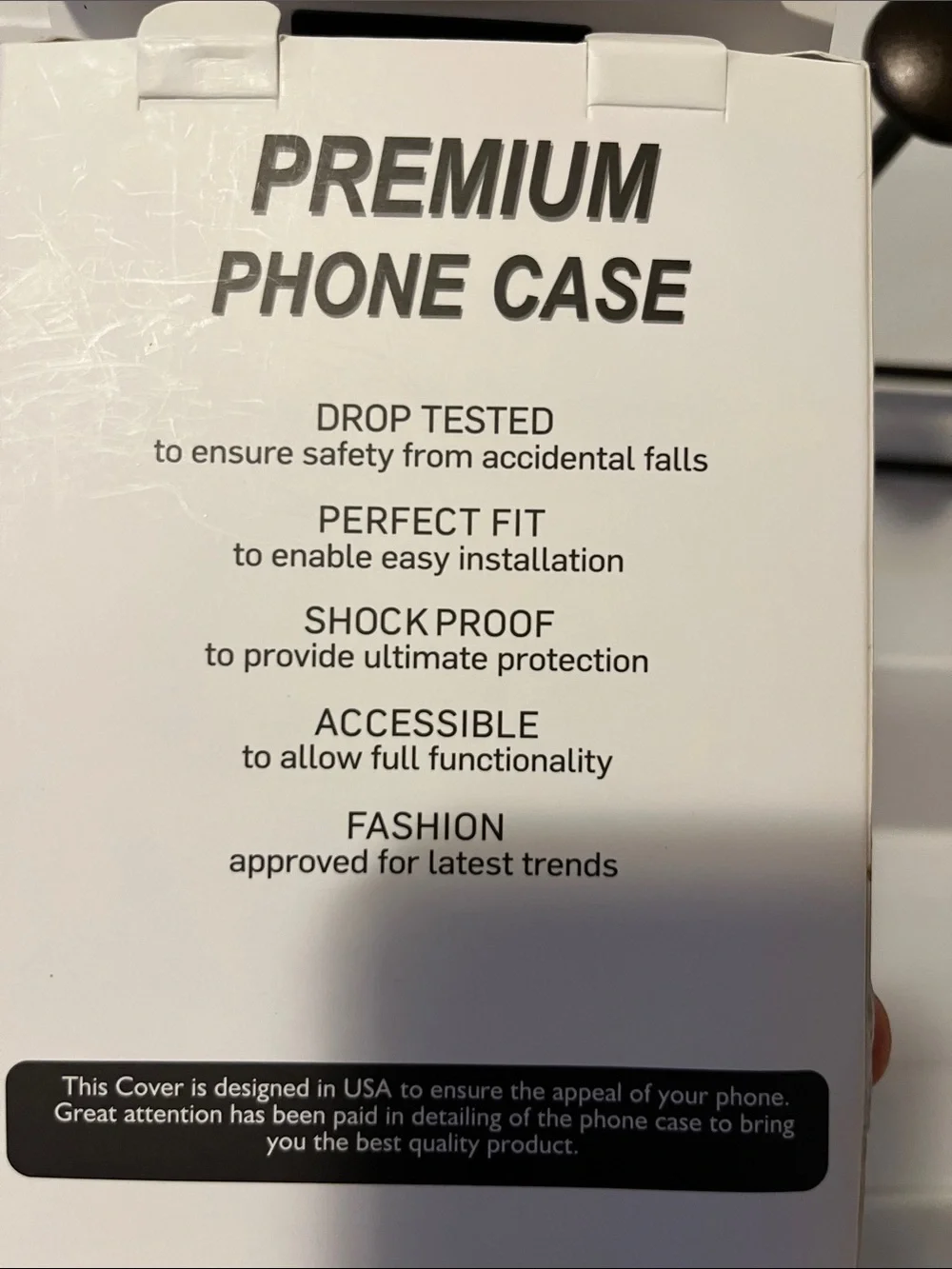 Premium iPhone 17 Pro Black Case with Orange Accent